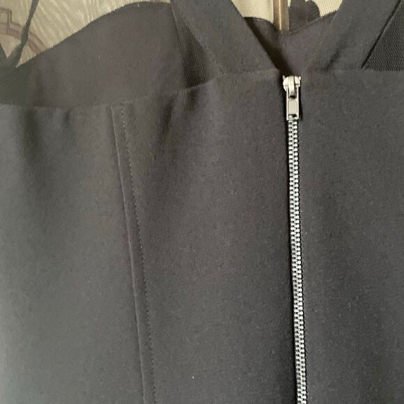 Nordstrom Maggy London classy sheer illusion bodycon black midi dress size 8 - Picture 10 of 16